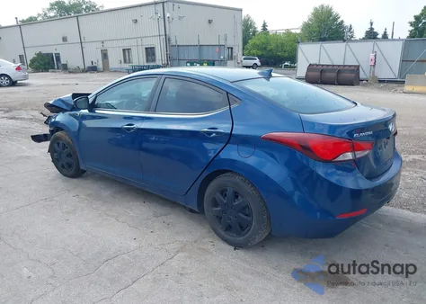 2016 Hyundai Elantra Se from USA, damaged, VIN KMHDH4AE3GU650452